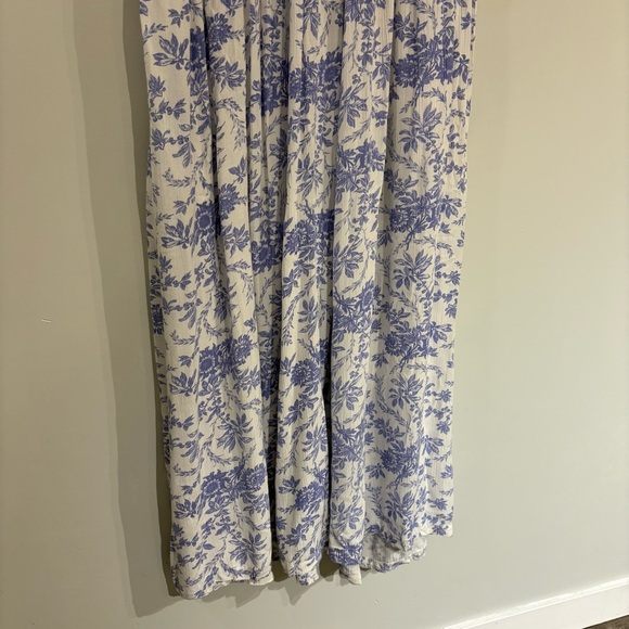 Vintage April Cornell dress French Toile print blue white rayon - Picture 4 of 15